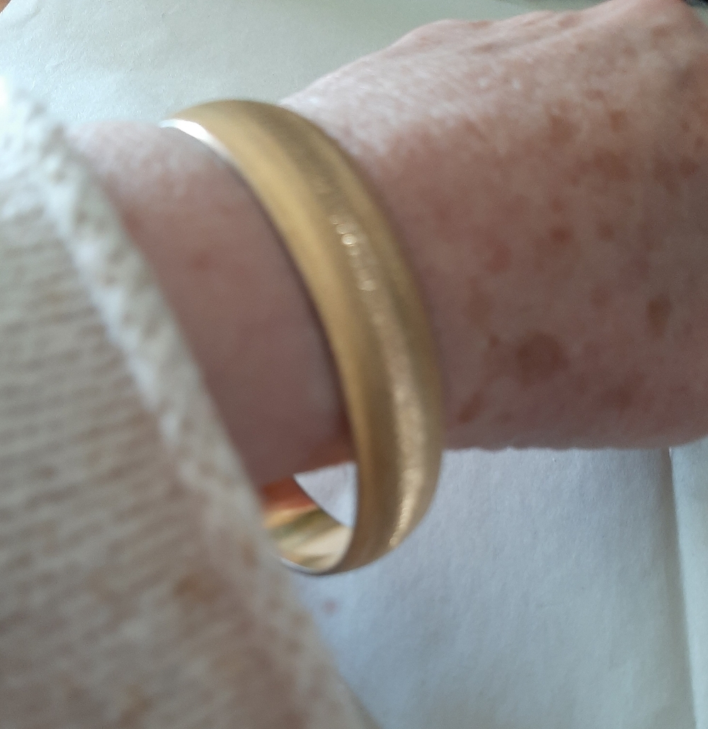 Monet Gold-Tone Textured Cuff Bracelet